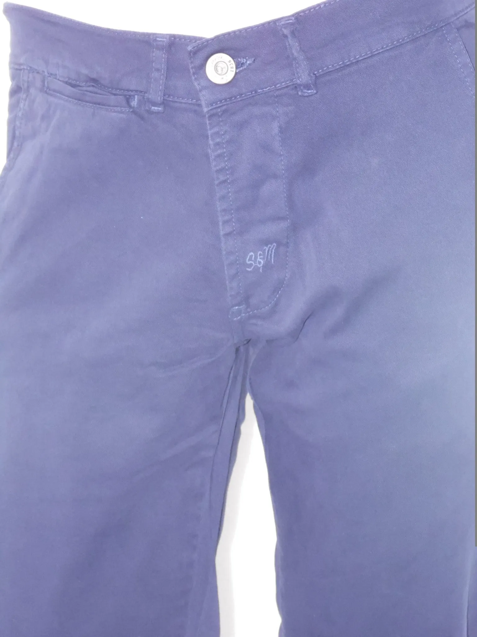 Pantalone uomo Smith & Maverick in cotone chinos stretch con tasca laterale