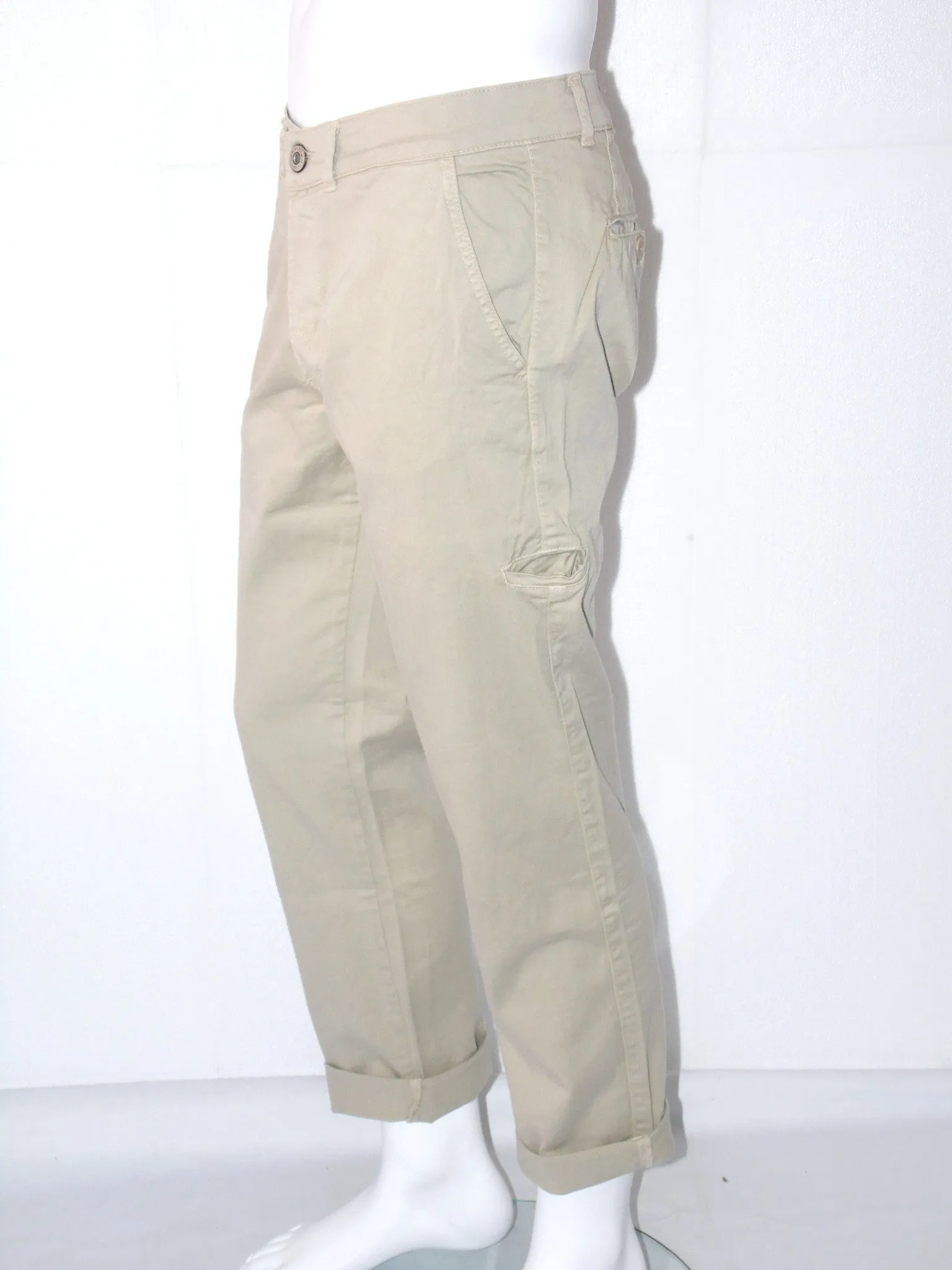 Pantalone uomo Smith & Maverick  in cotone chinos stretch con tasca sulla gamba laterale