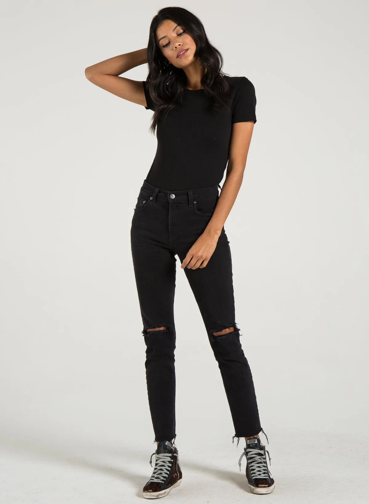 PHILANTHROPY- Palmer-Tee Bodysuit Black