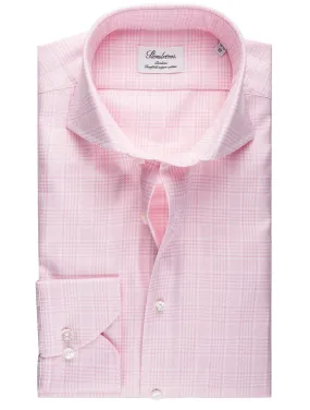 Pink Glen Check Slim Fit Shirt