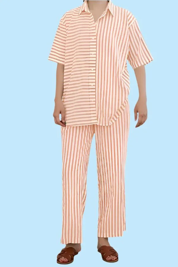 Playsuit - Tangerine Stripe (Pre-Order)