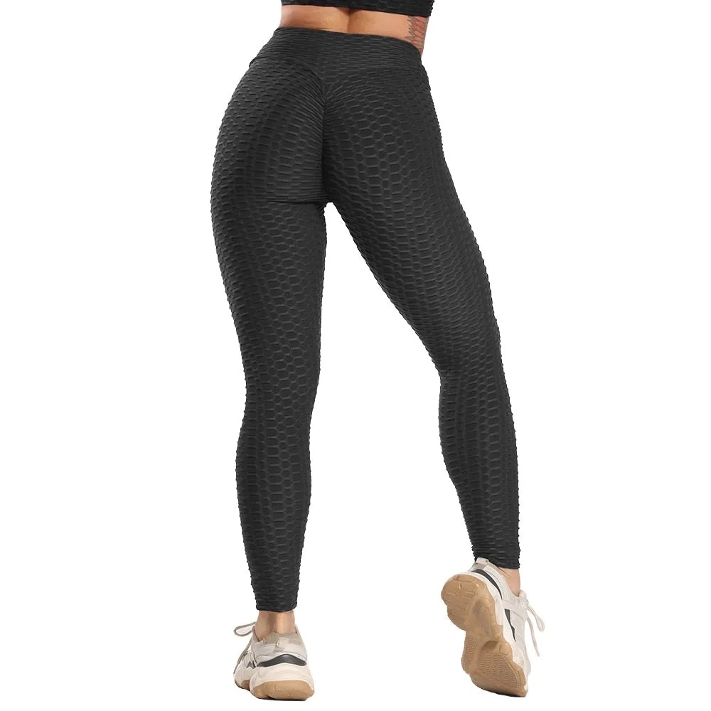 Plus Size Scrunch Leggings Women Black Anti-Cellulite Leggings - High Waist Fitness Leggings Bodybuilding Jeggings Women Pants XS-4XL (2U24)(BAP)(TBL)