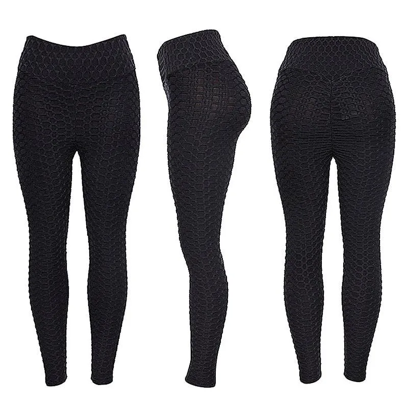 Plus Size Scrunch Leggings Women Black Anti-Cellulite Leggings - High Waist Fitness Leggings Bodybuilding Jeggings Women Pants XS-4XL (2U24)(BAP)(TBL)