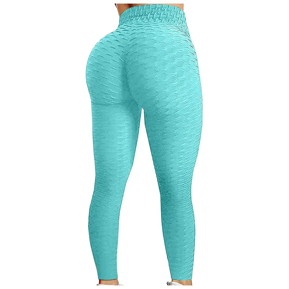 Plus Size Scrunch Leggings Women Black Anti-Cellulite Leggings - High Waist Fitness Leggings Bodybuilding Jeggings Women Pants XS-4XL (2U24)(BAP)(TBL)