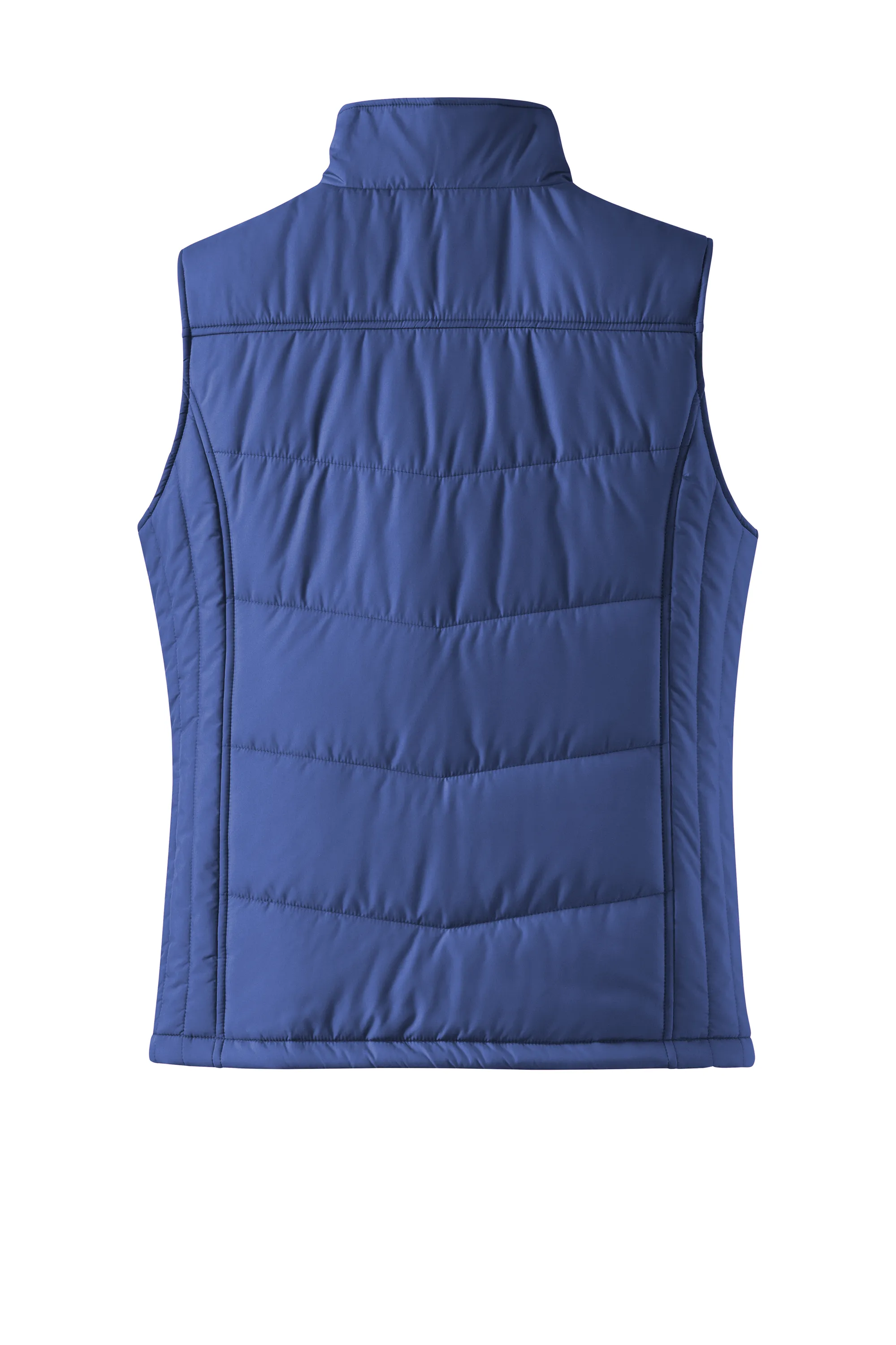 Port Authority® Women's Puffy Vest - Mediterranean Blue/ Black