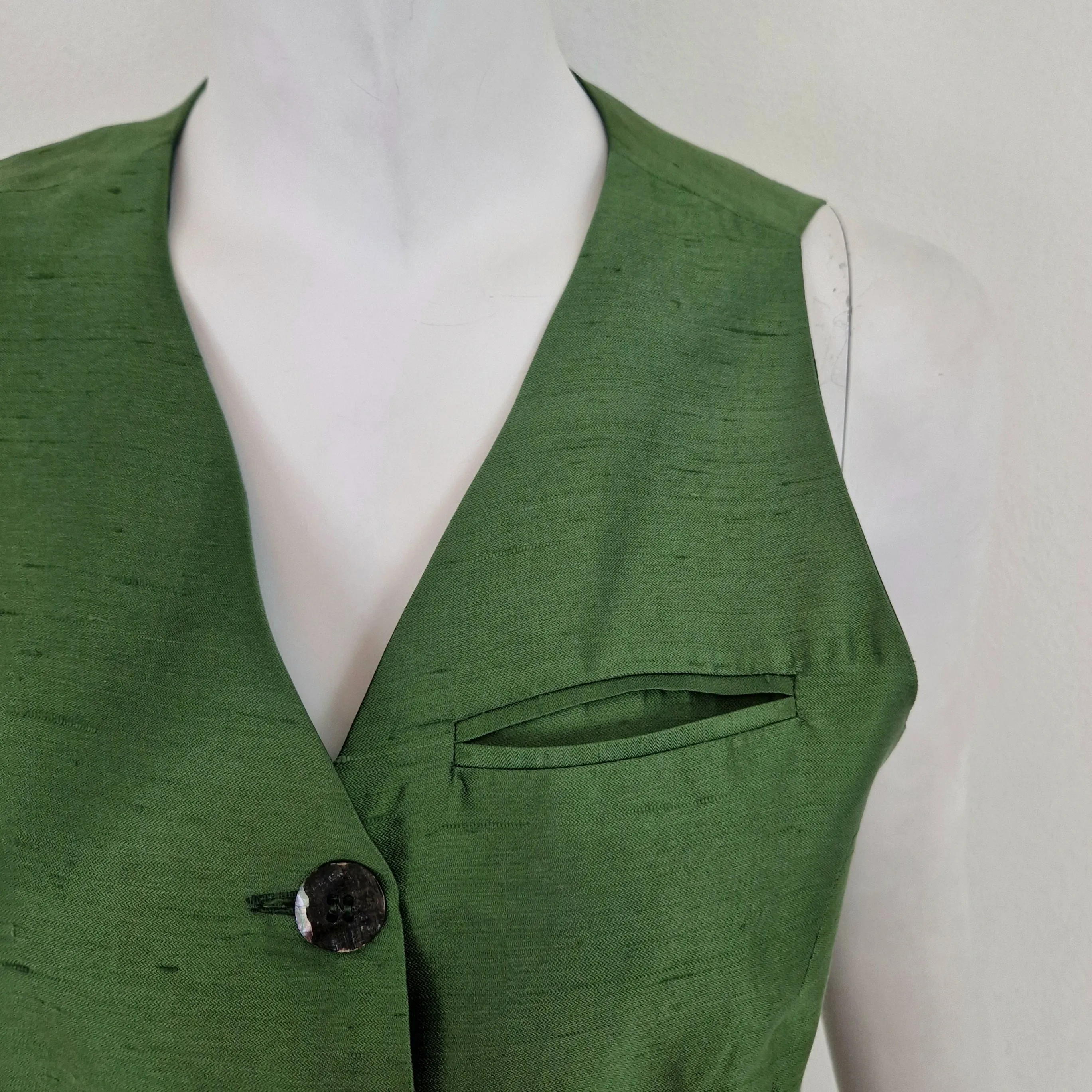 Prada | Gilet vintage seta verde