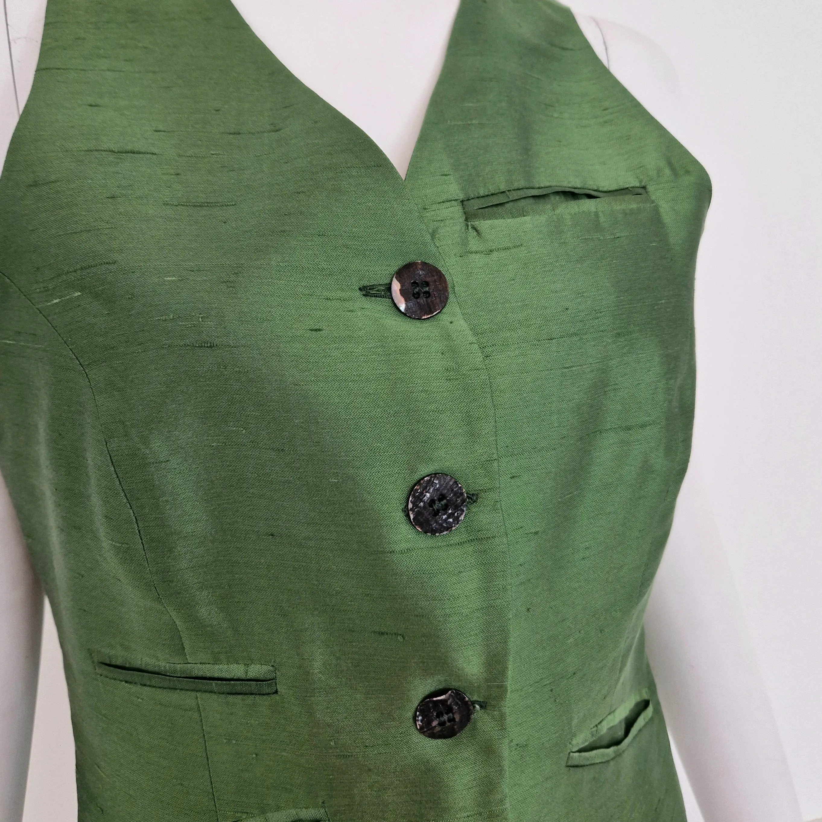 Prada | Gilet vintage seta verde