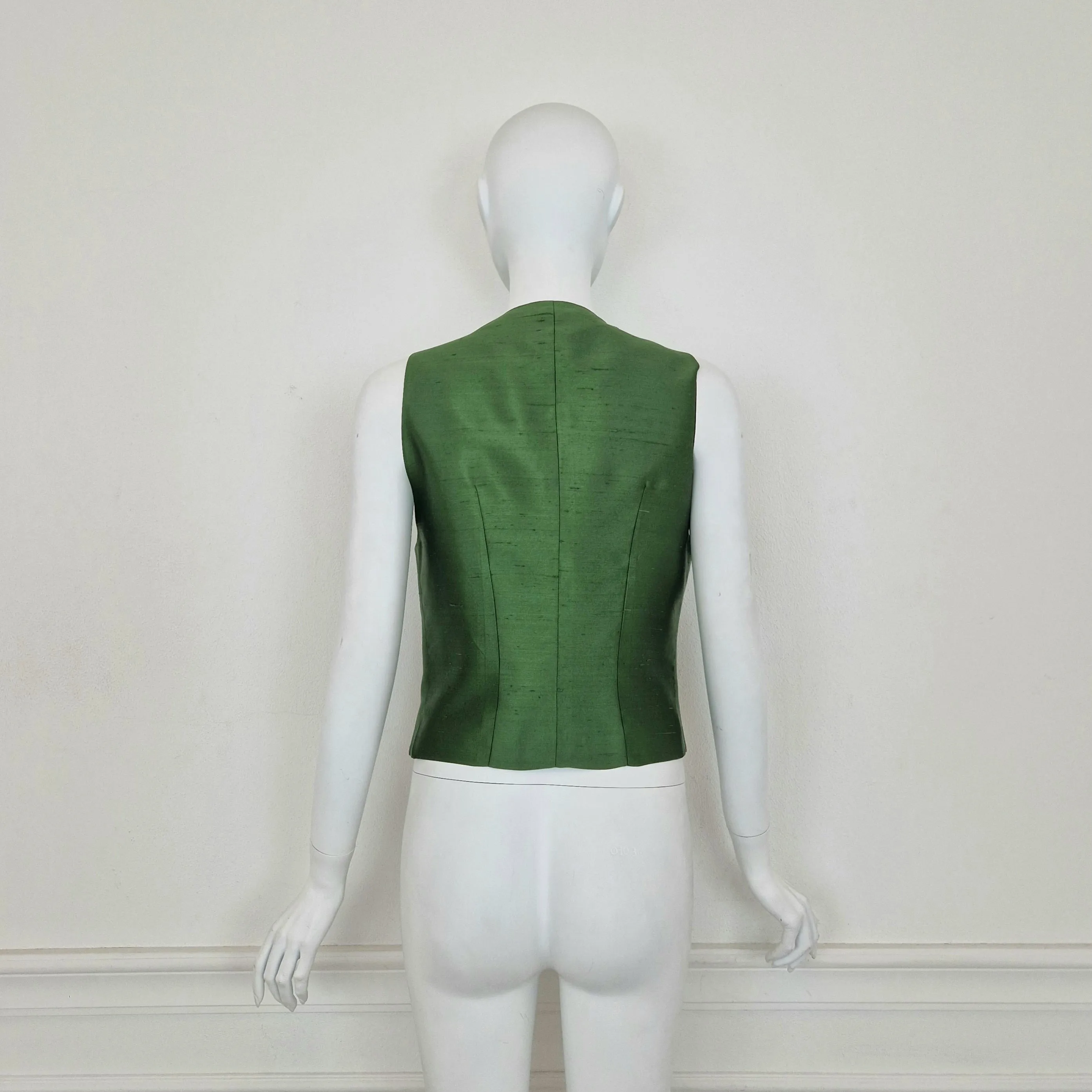 Prada | Gilet vintage seta verde