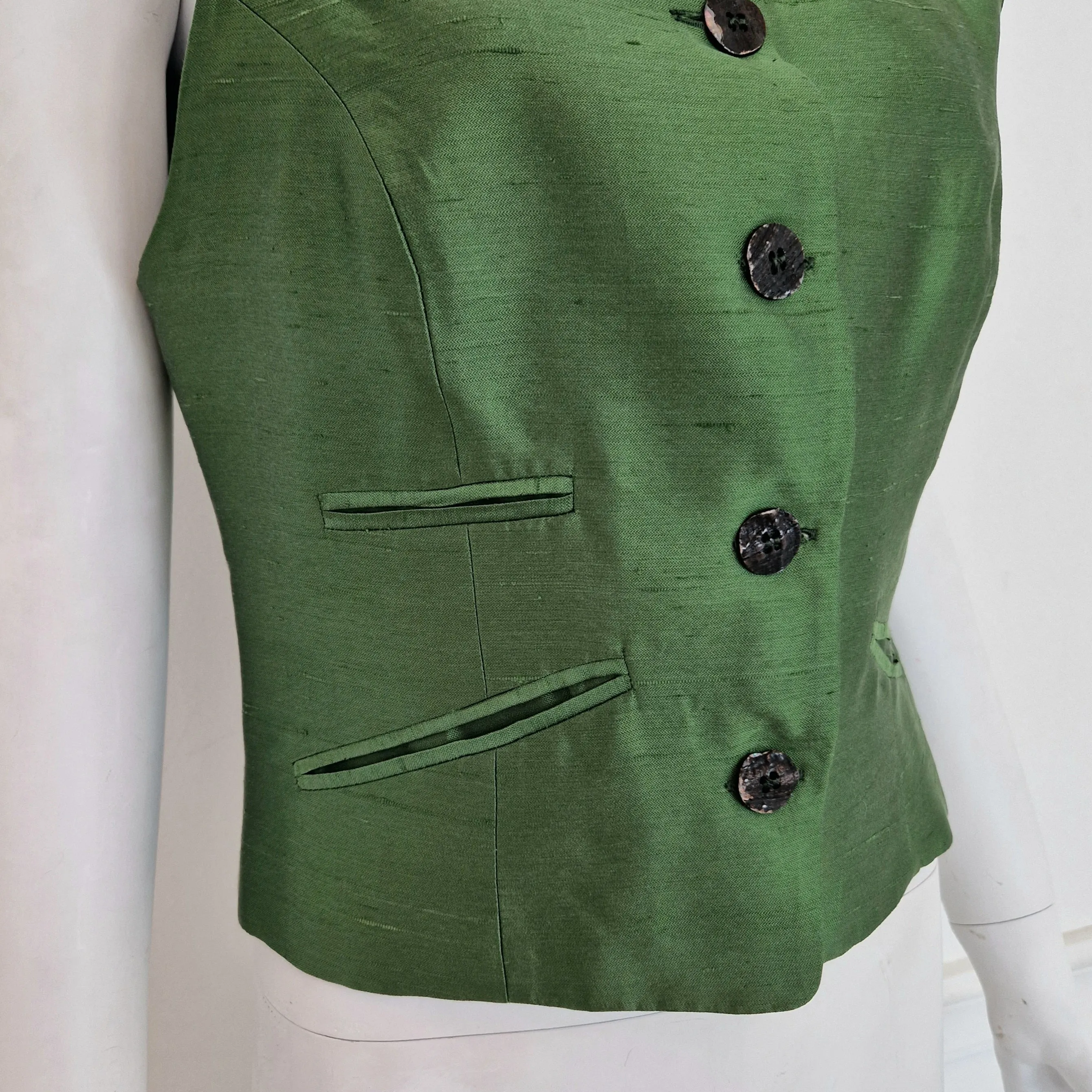 Prada | Gilet vintage seta verde