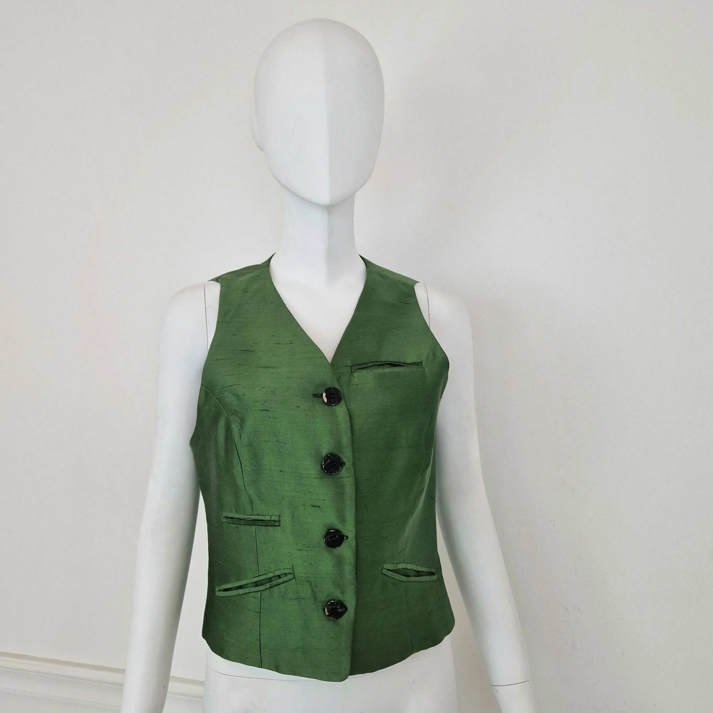 Prada | Gilet vintage seta verde