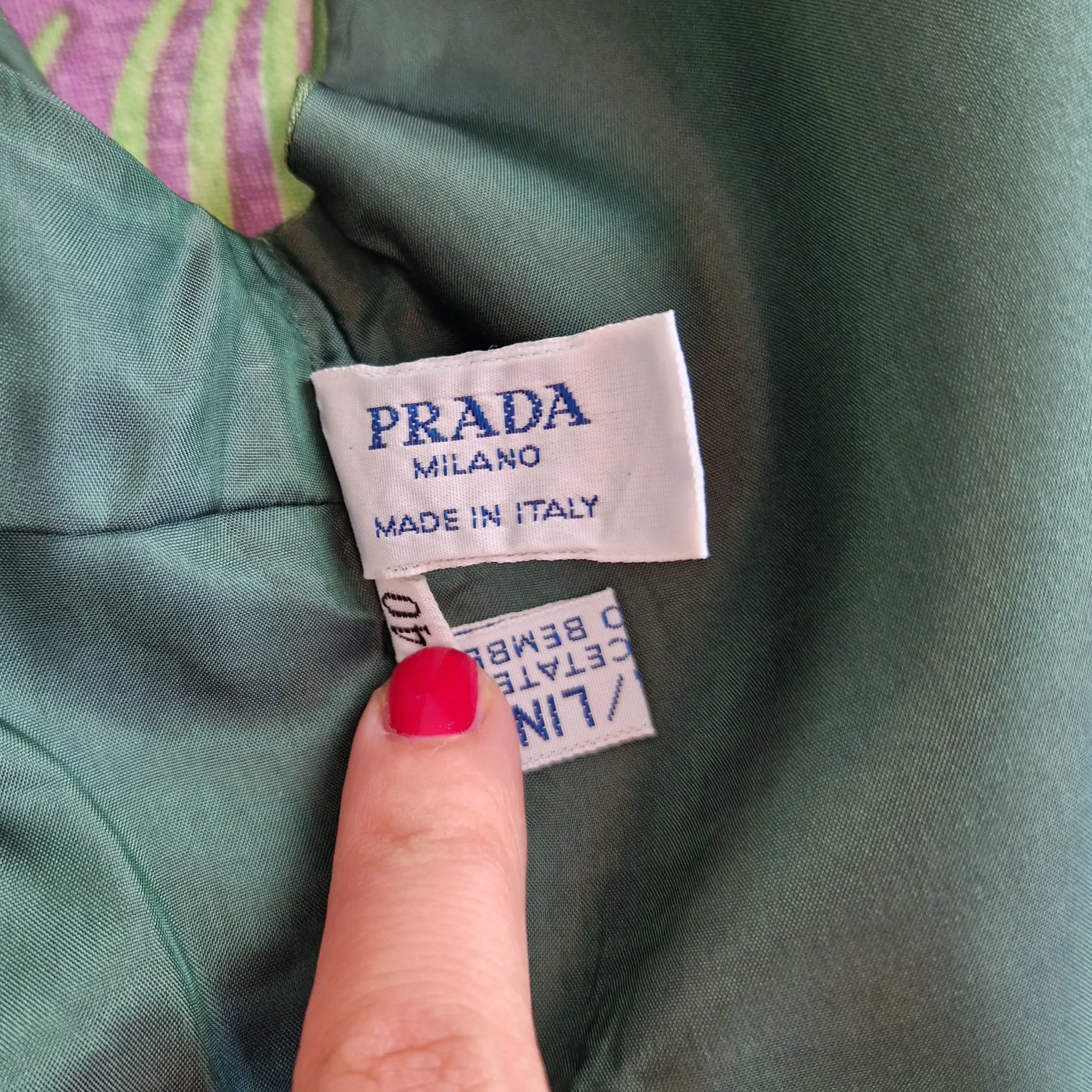 Prada | Gilet vintage seta verde