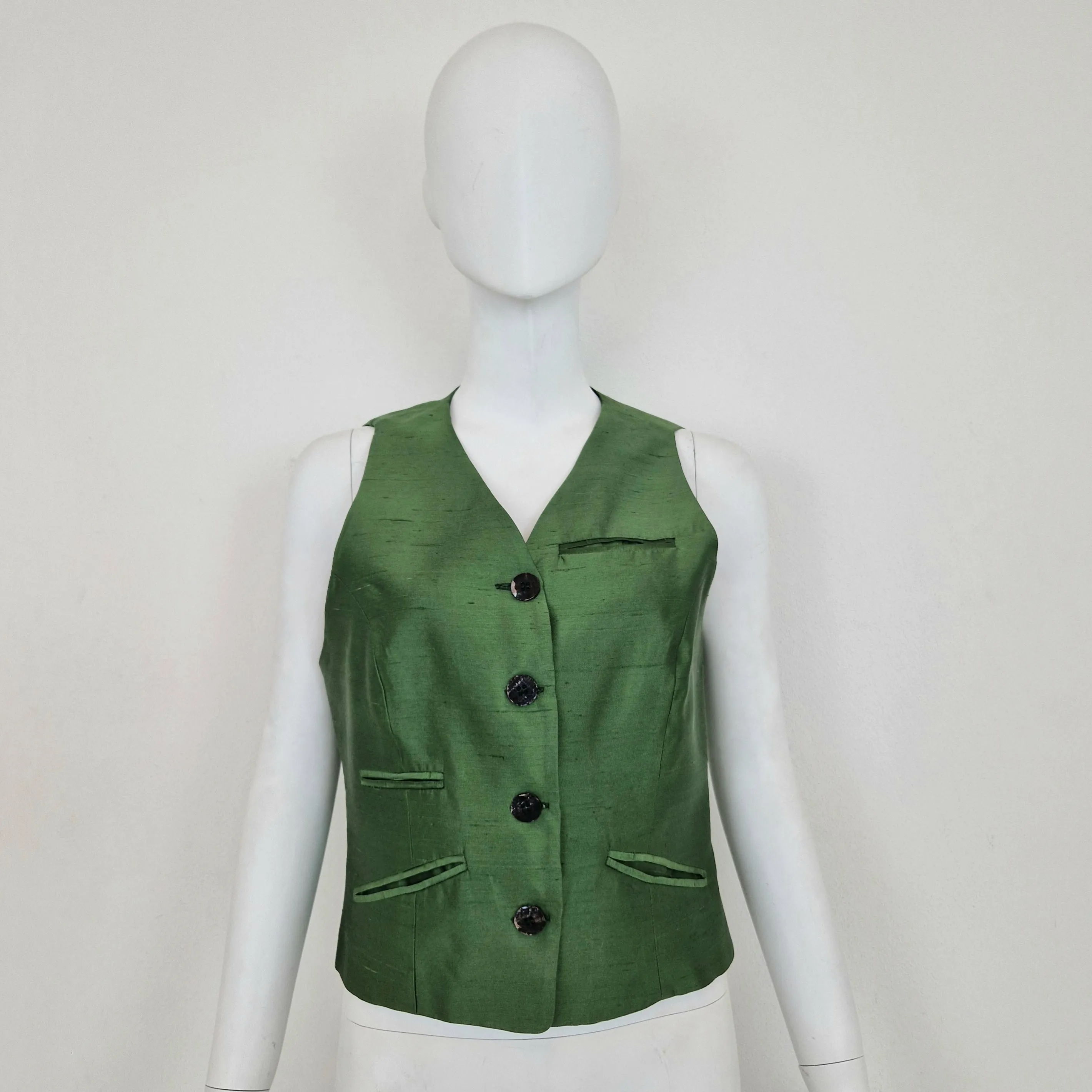 Prada | Gilet vintage seta verde