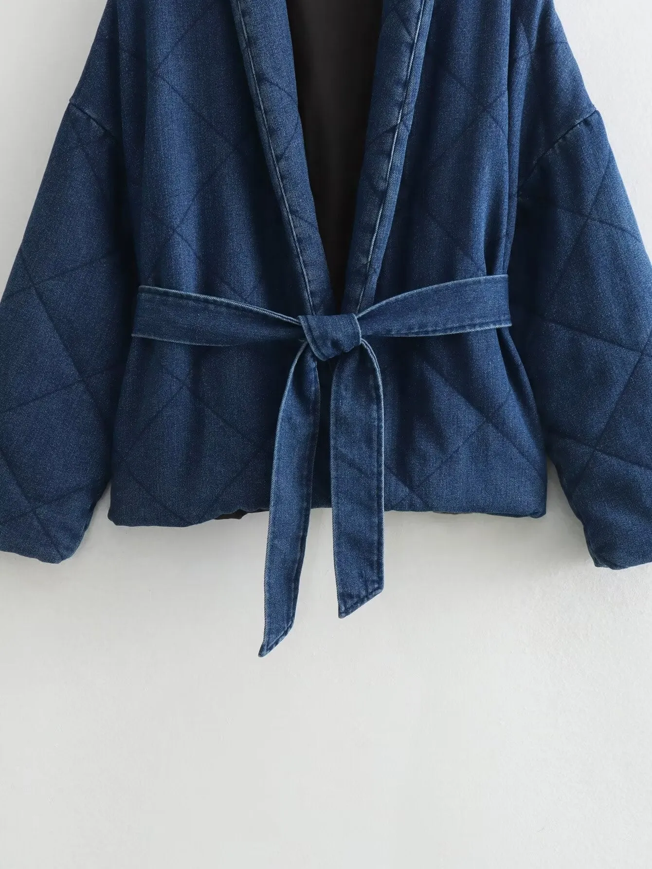 Pre Order:  Casual Quilted Denim Jacket