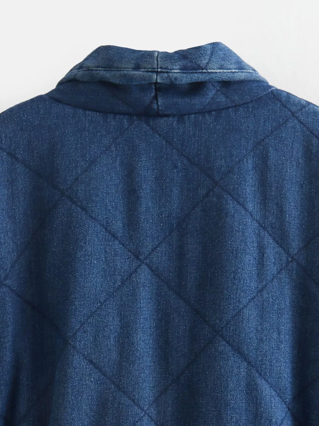 Pre Order:  Casual Quilted Denim Jacket