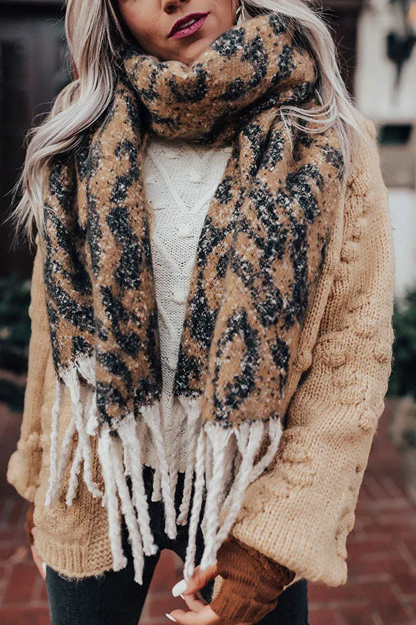 Pretty Plans Leopard Scarf