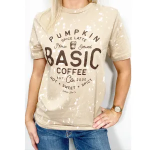 Pumpkin Basic Coffee Graphic Tee