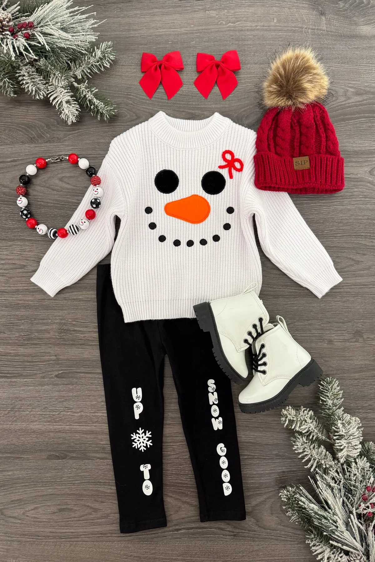 "Up To Snow Good" Knit Sweater Legging Set