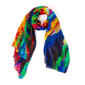 Rainbow Burst Silk Scarf