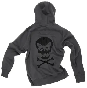 Regent Skull Hoodie - Charcoal Grey