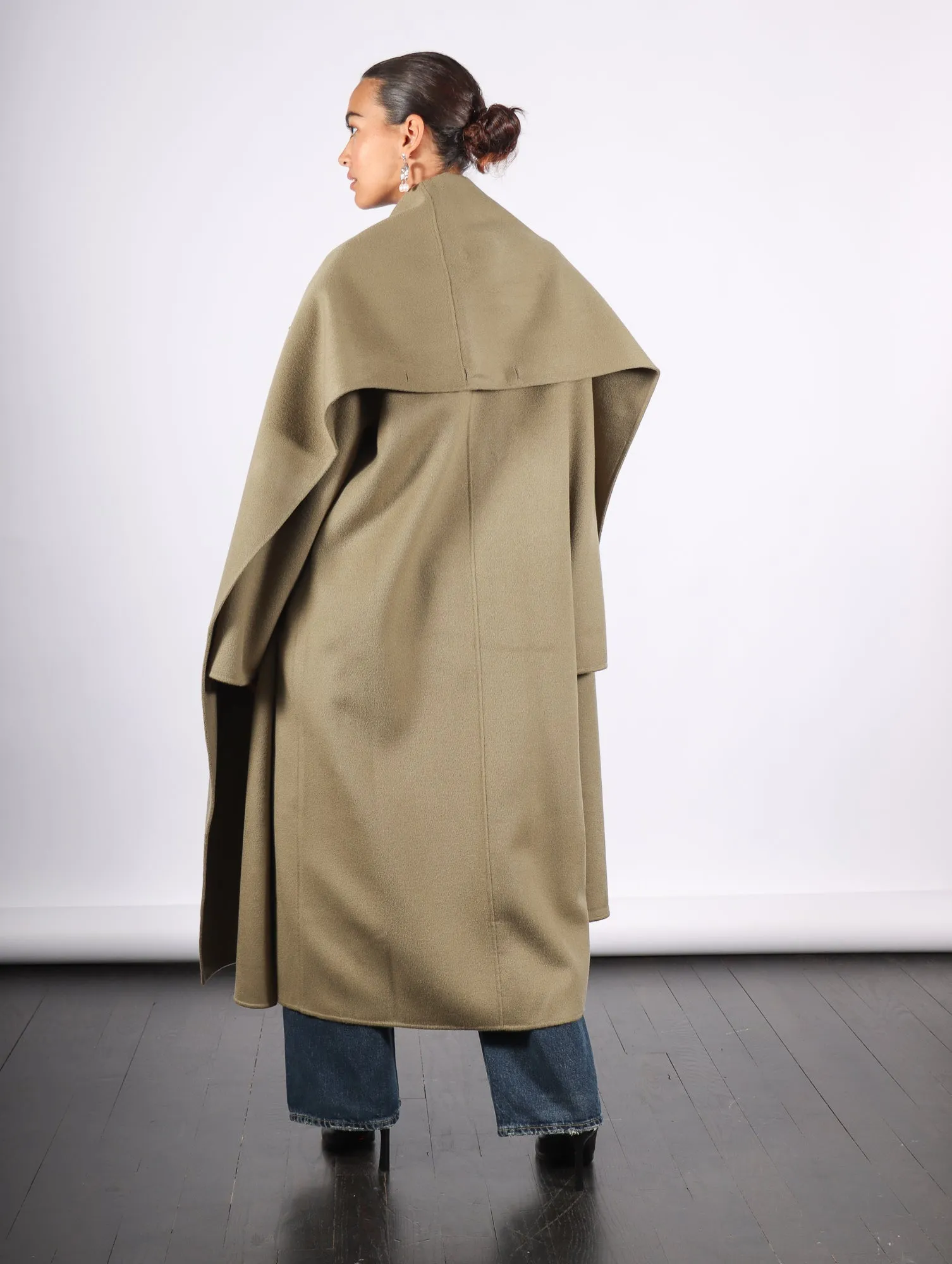 Rego Long Coat in Agate Moss by Rodebjer