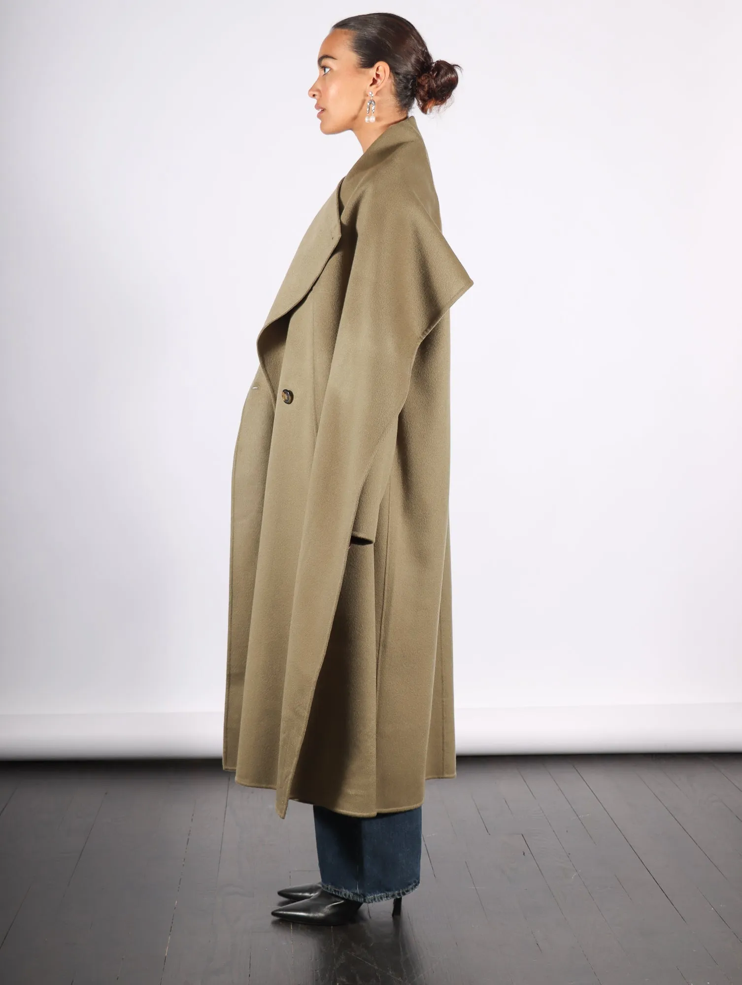 Rego Long Coat in Agate Moss by Rodebjer