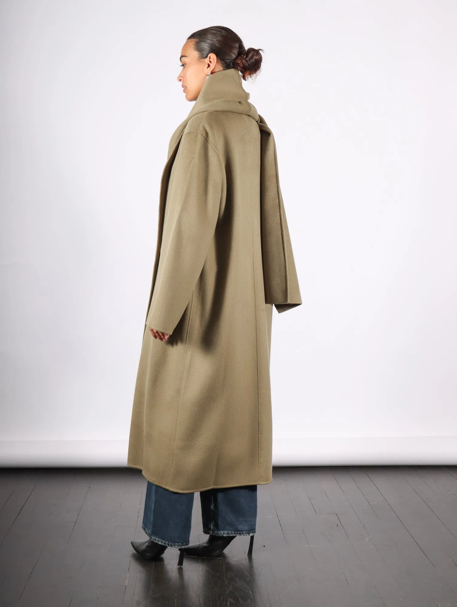 Rego Long Coat in Agate Moss by Rodebjer