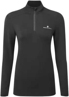 Ronhill Core Thermal Half Zip Long Sleeve Womens Running Top - Black