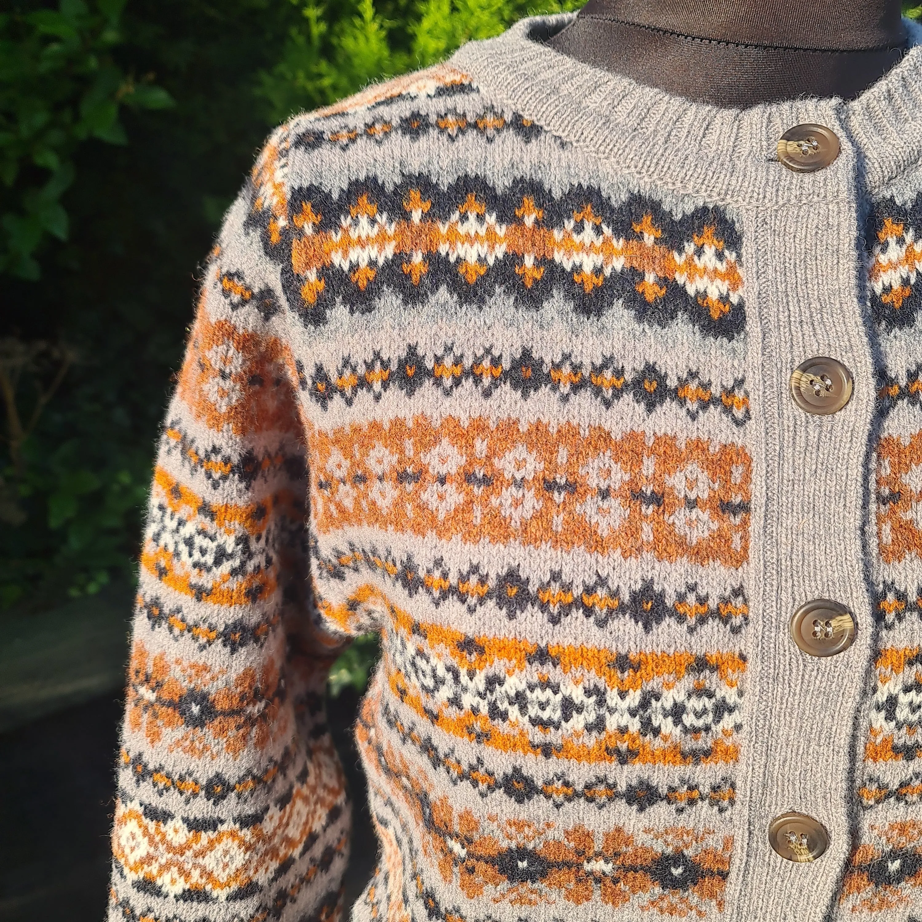 SALE Harley Fairisle Cardigan In Chrome