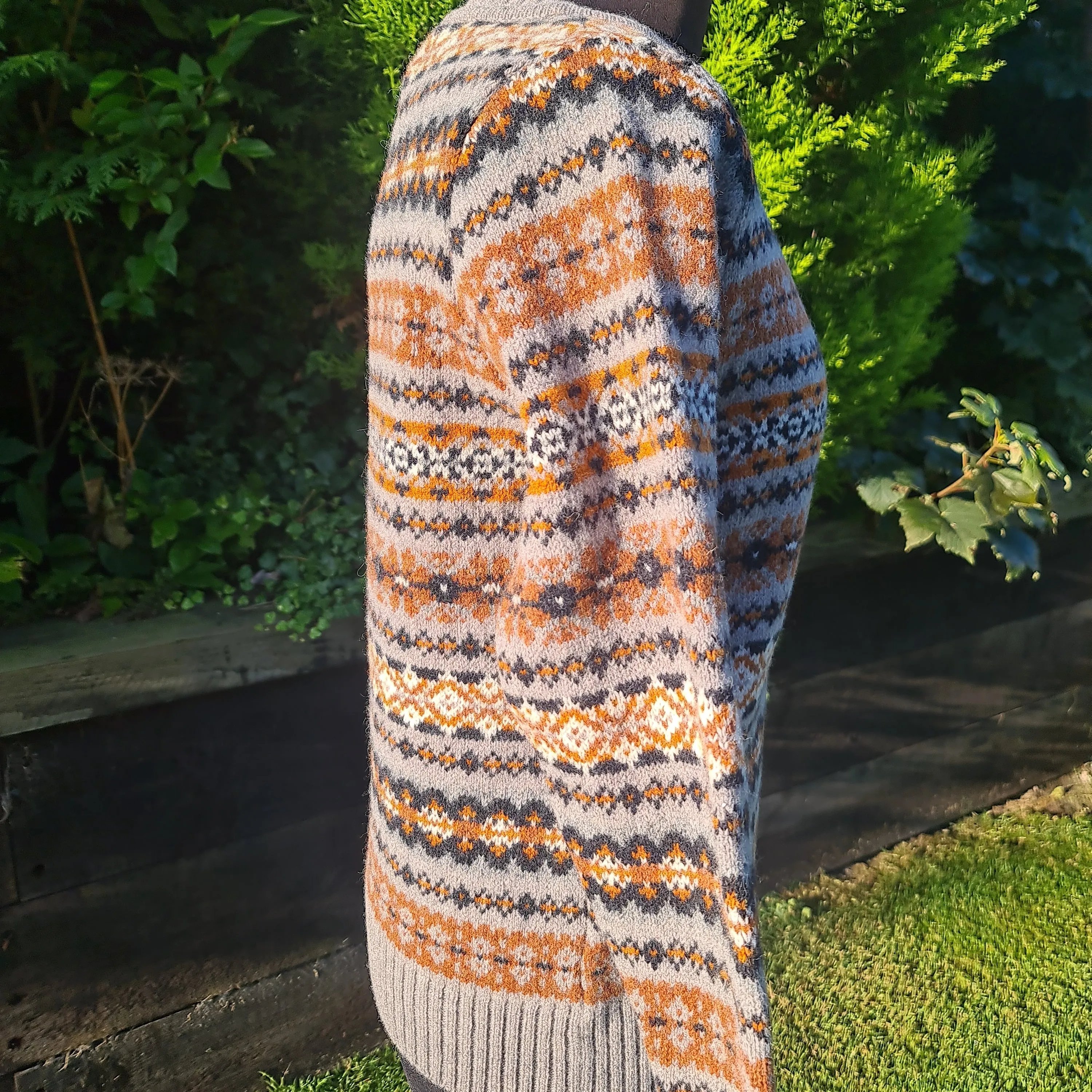 SALE Harley Fairisle Cardigan In Chrome