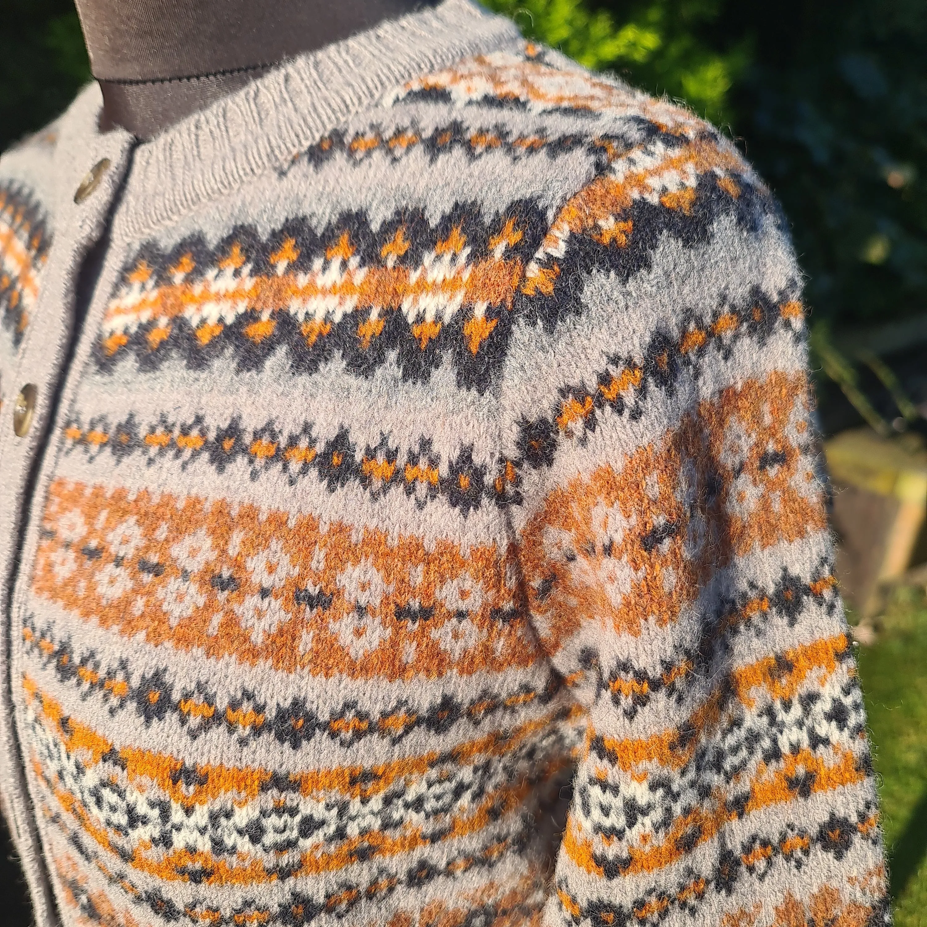 SALE Harley Fairisle Cardigan In Chrome