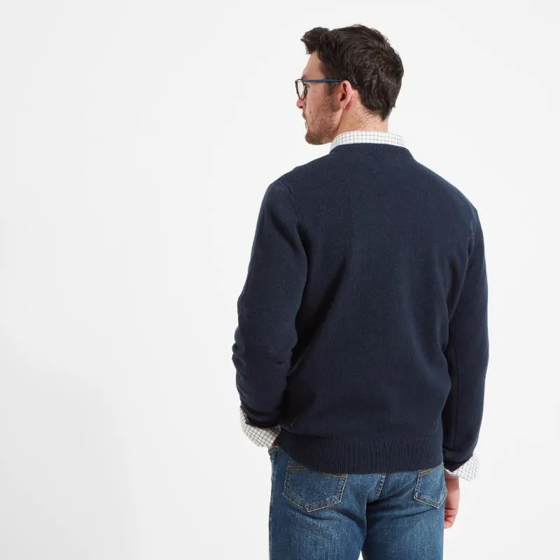 Schoffel Lambswool Crew Neck Jumper - Navy