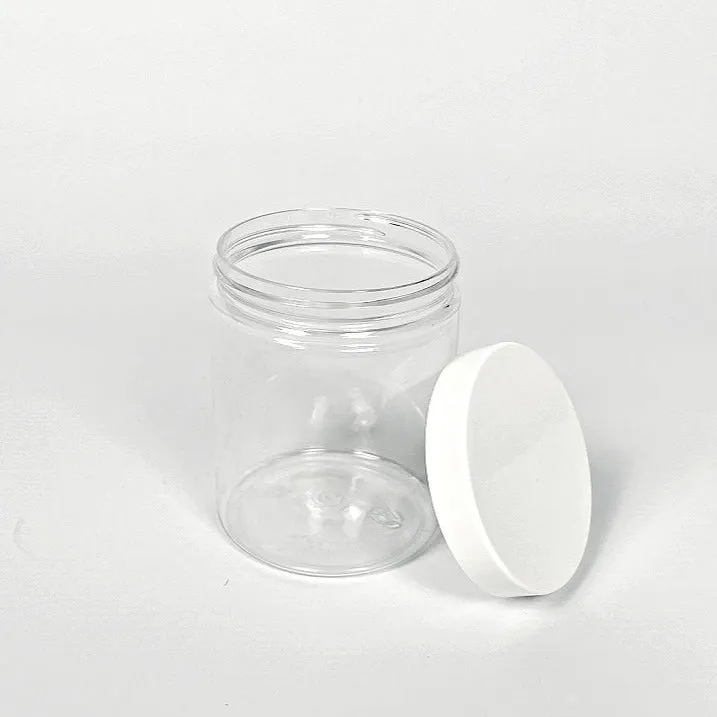 Screwtop Plastic Jars 300ml (6 Pack)