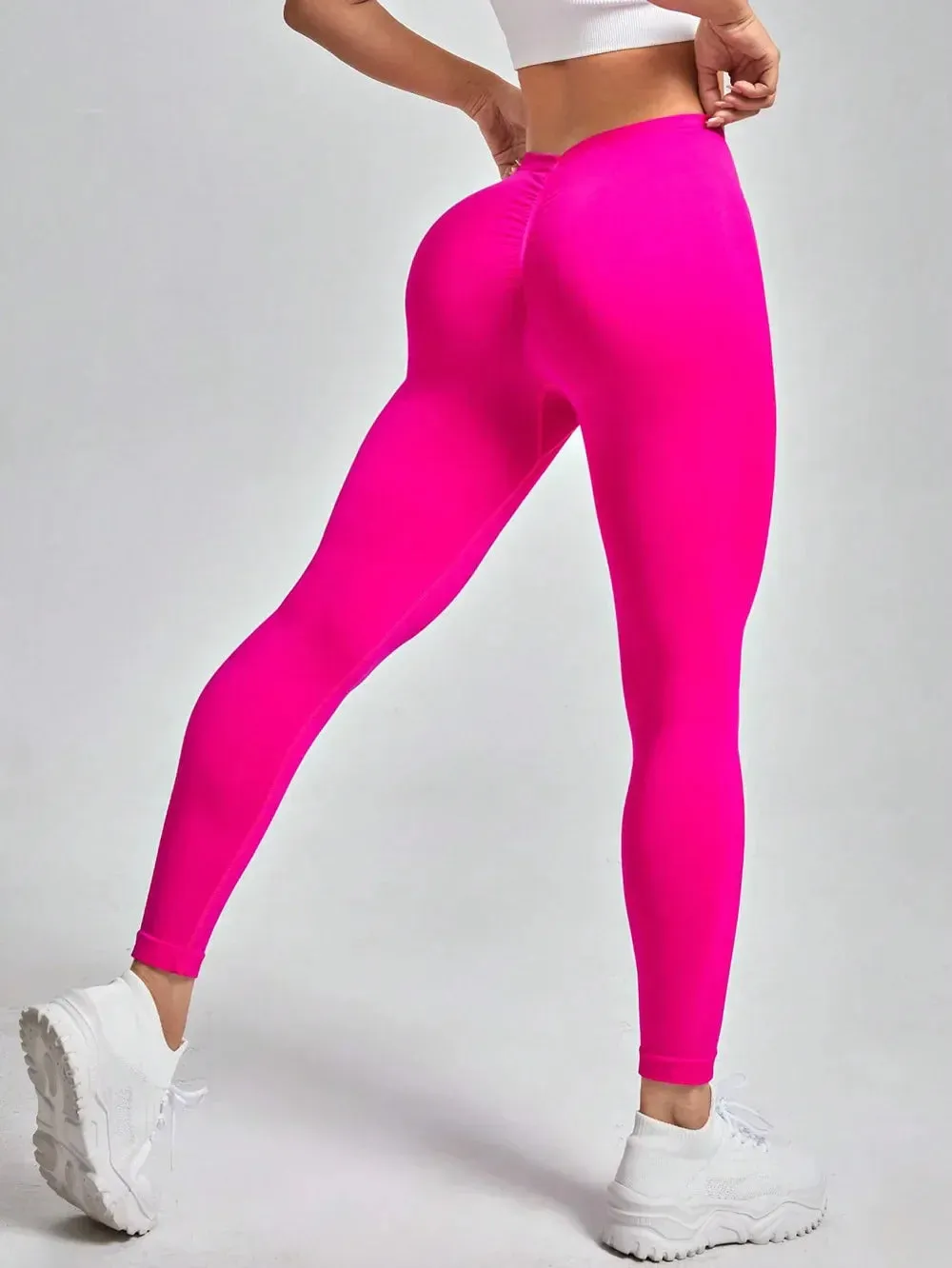 Seamless Gym Yoga Sport Knitted Legging with Scrunch Butt