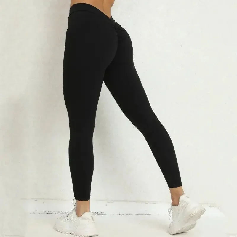 Seamless Gym Yoga Sport Knitted Legging with Scrunch Butt