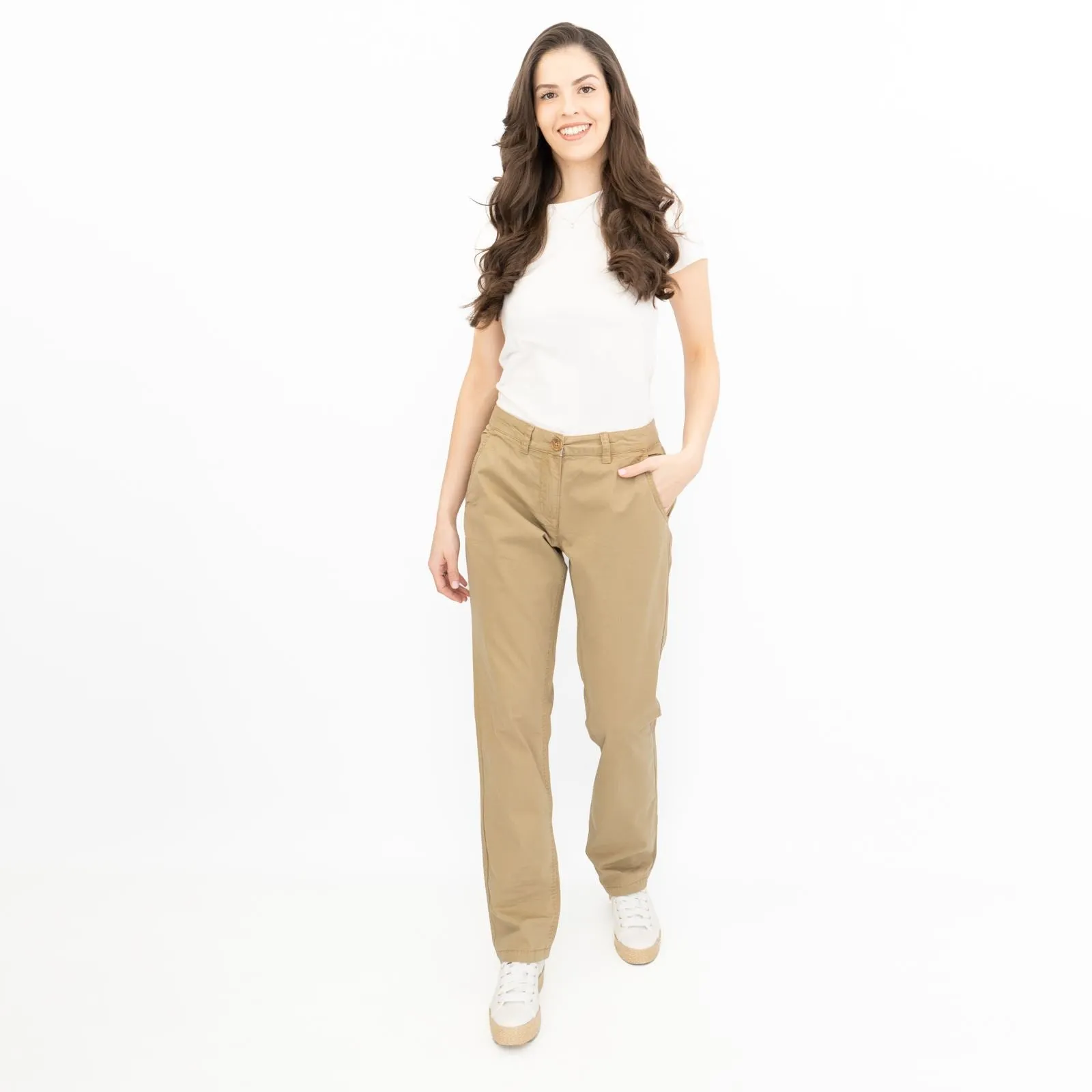 Seasalt Full Length Chino Trousers Beige