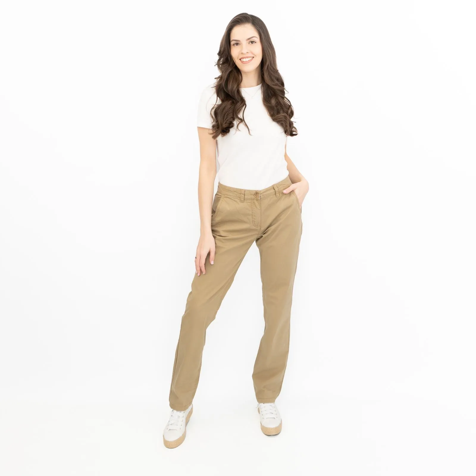 Seasalt Full Length Chino Trousers Beige