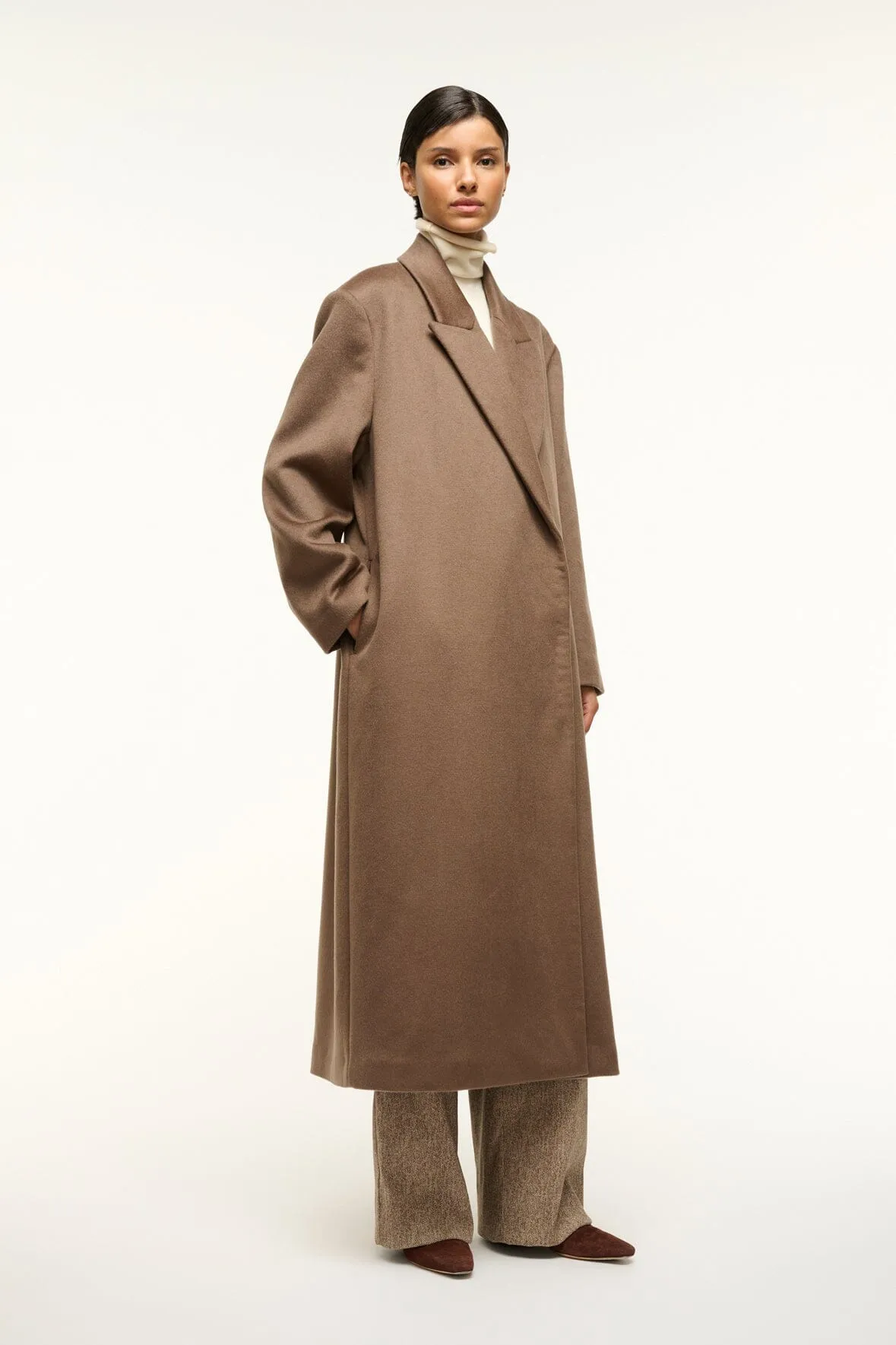 SERGE COAT | DEEP TAUPE