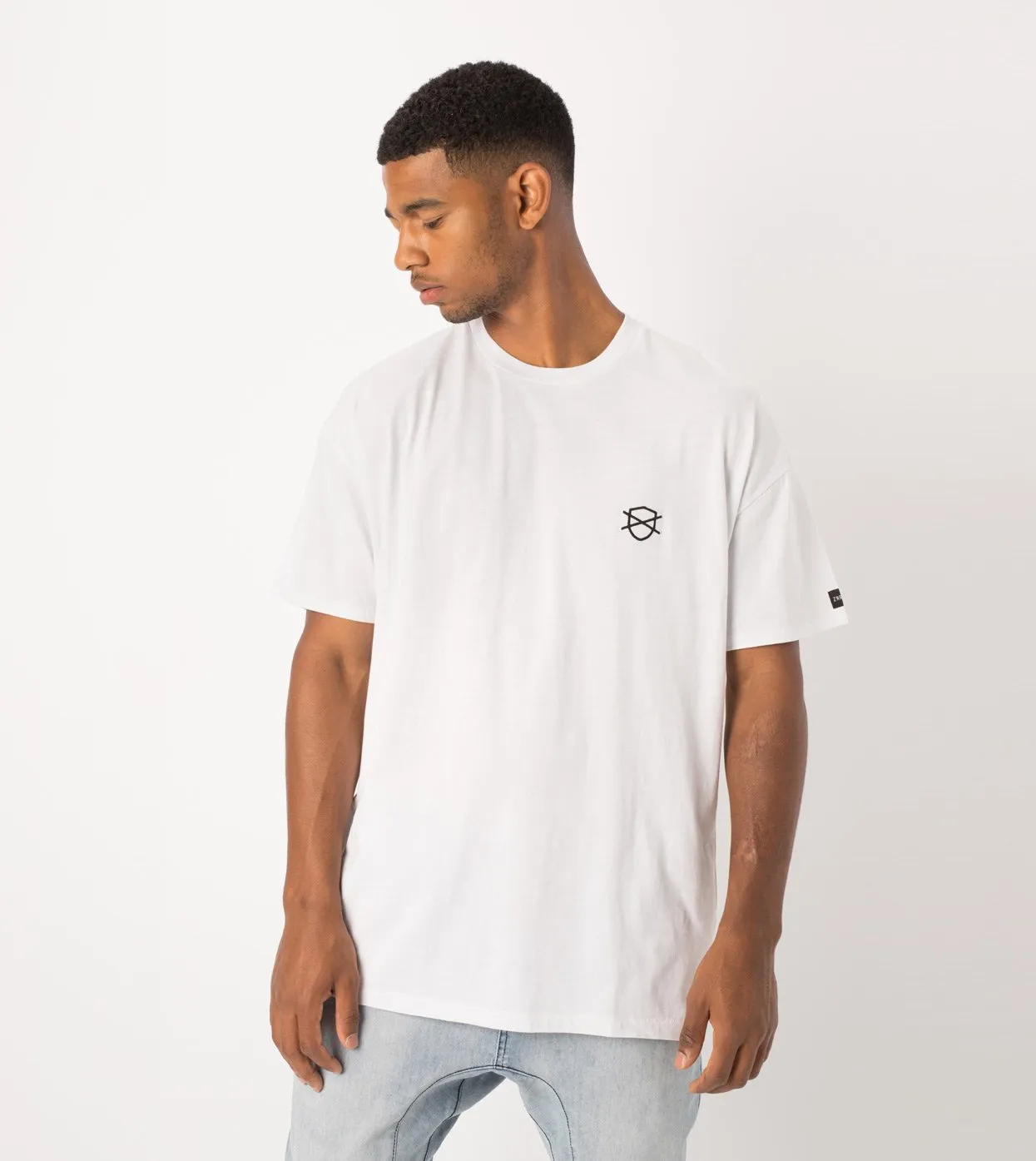 Shield Rugger Tee White