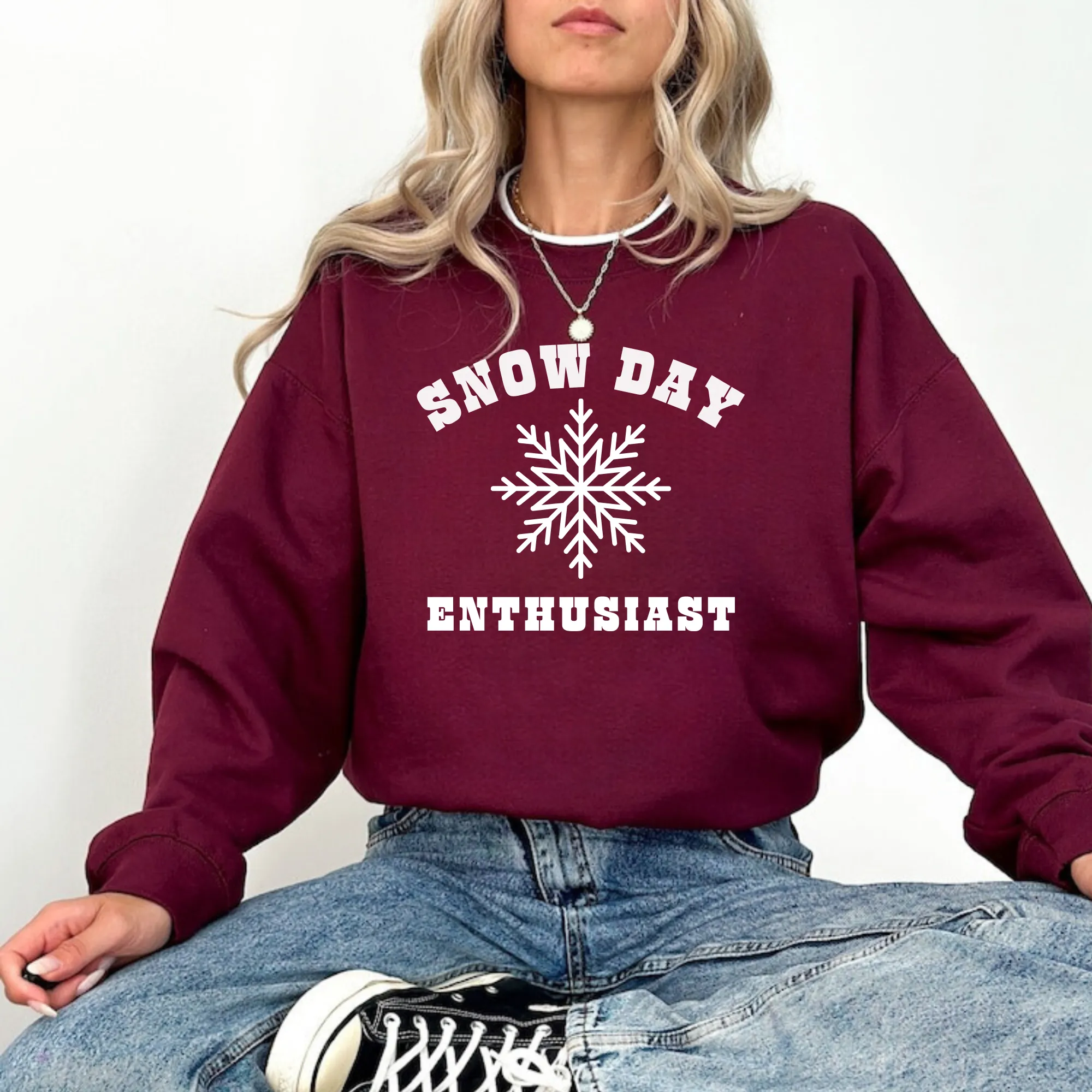 Snow Day Enthusiast Crewneck Sweatshirt