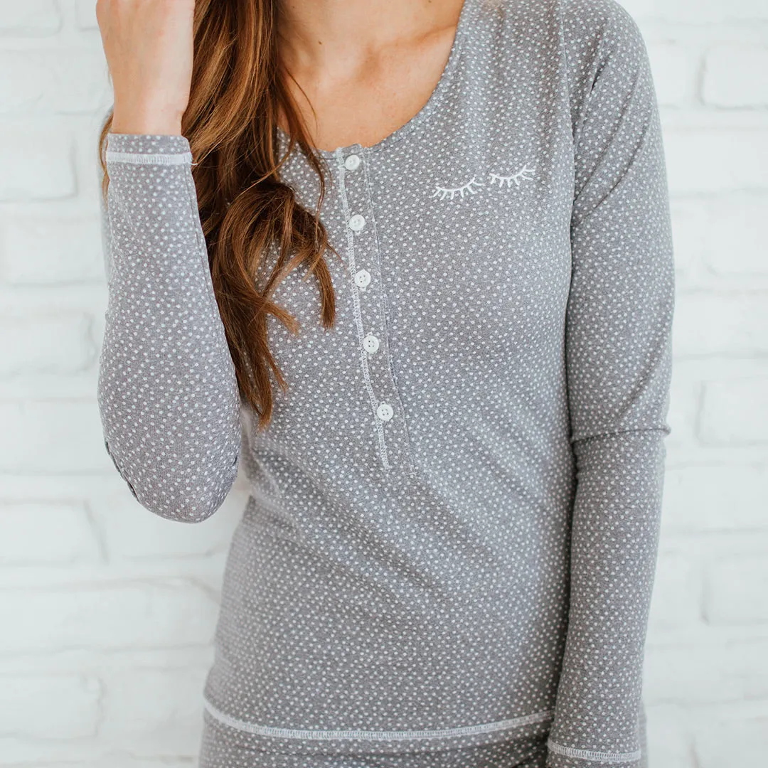 Snowflake Slumber Henley