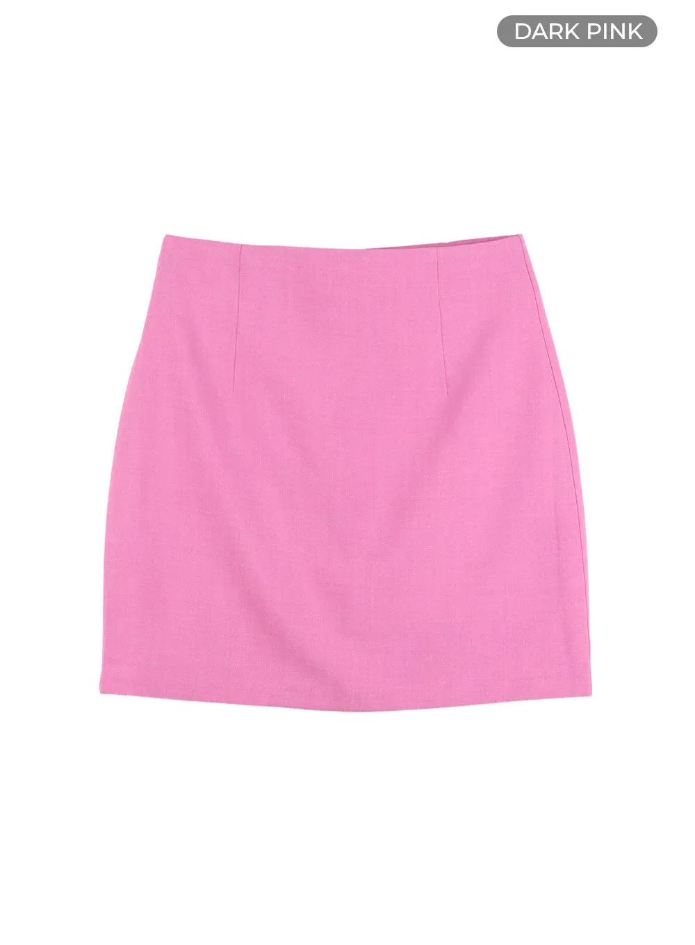 Solid Mini Skirt OY417