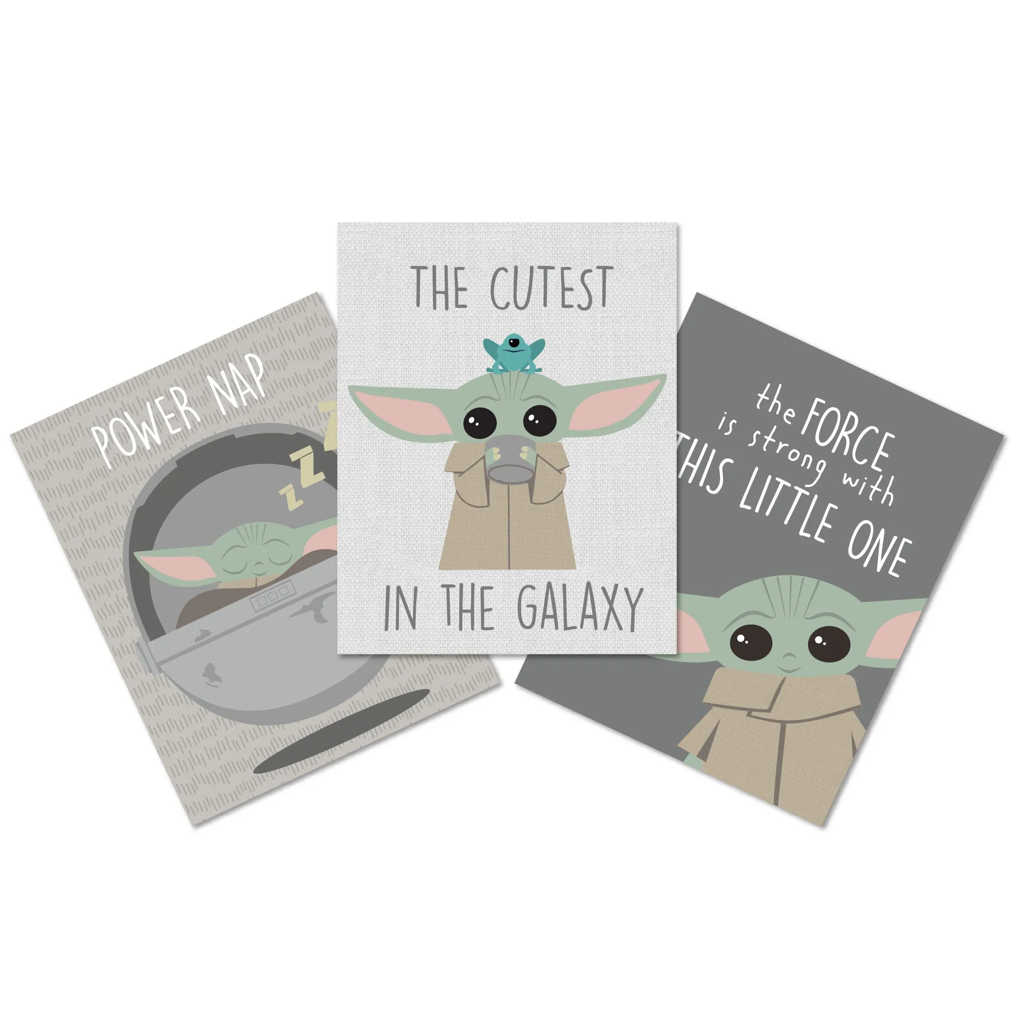 Star Wars The Child 3-Piece Unframed Wall Art