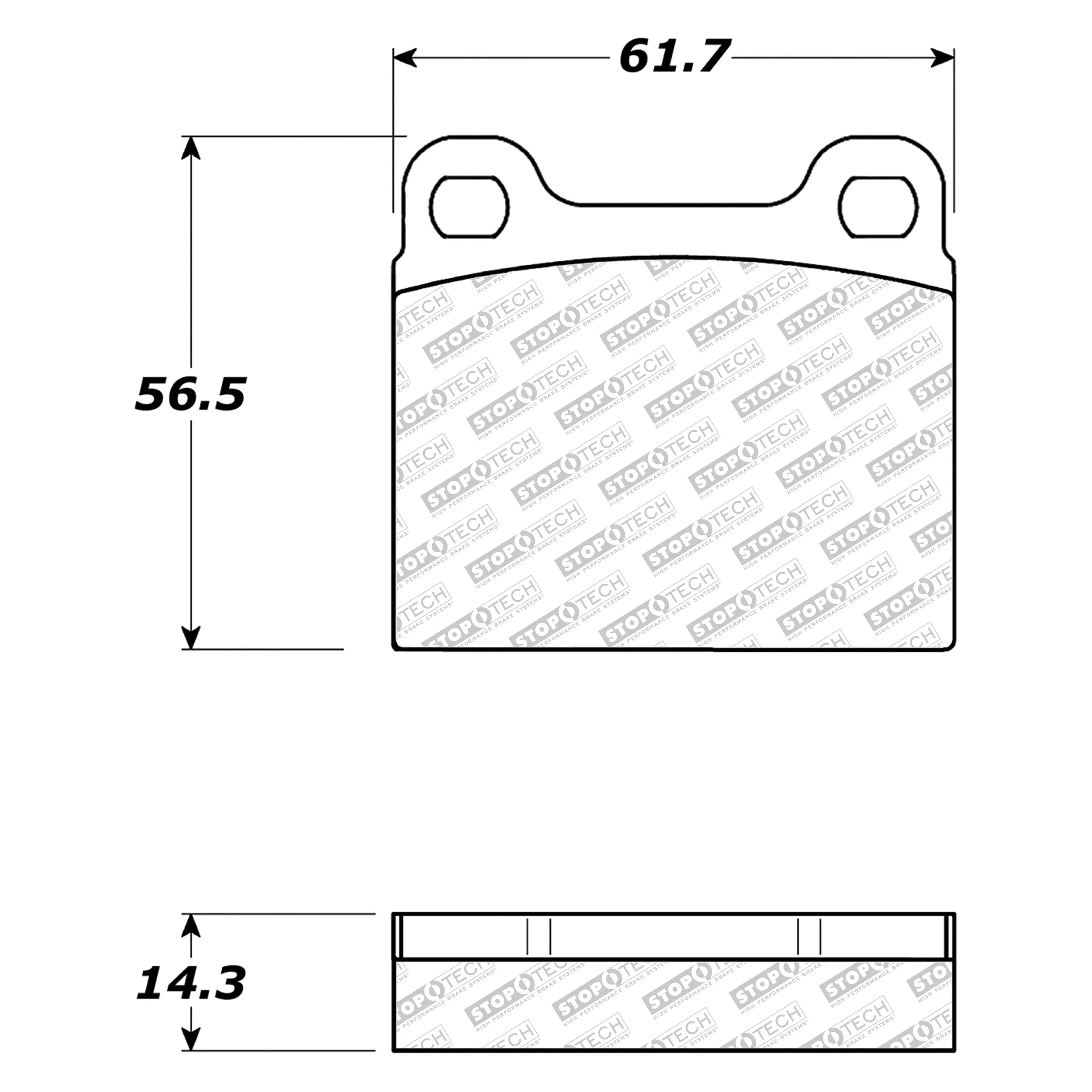 StopTech Street Select Brake Pads Alfa Romeo Giulia (64-68) [Front] 305.00310