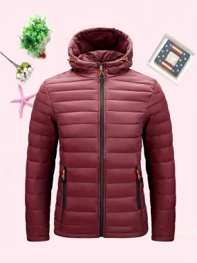 Stylish Pocket Hooded Coat - Water-Resistant, Windproof, and Insulated Long Sleeve Outwear for Fall and Winter - Women's Casual Clothing with Zipper Closure and Adjustable Cuffs