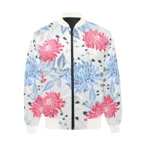 Sublime Floral Unisex Quilted Bomber Jacket