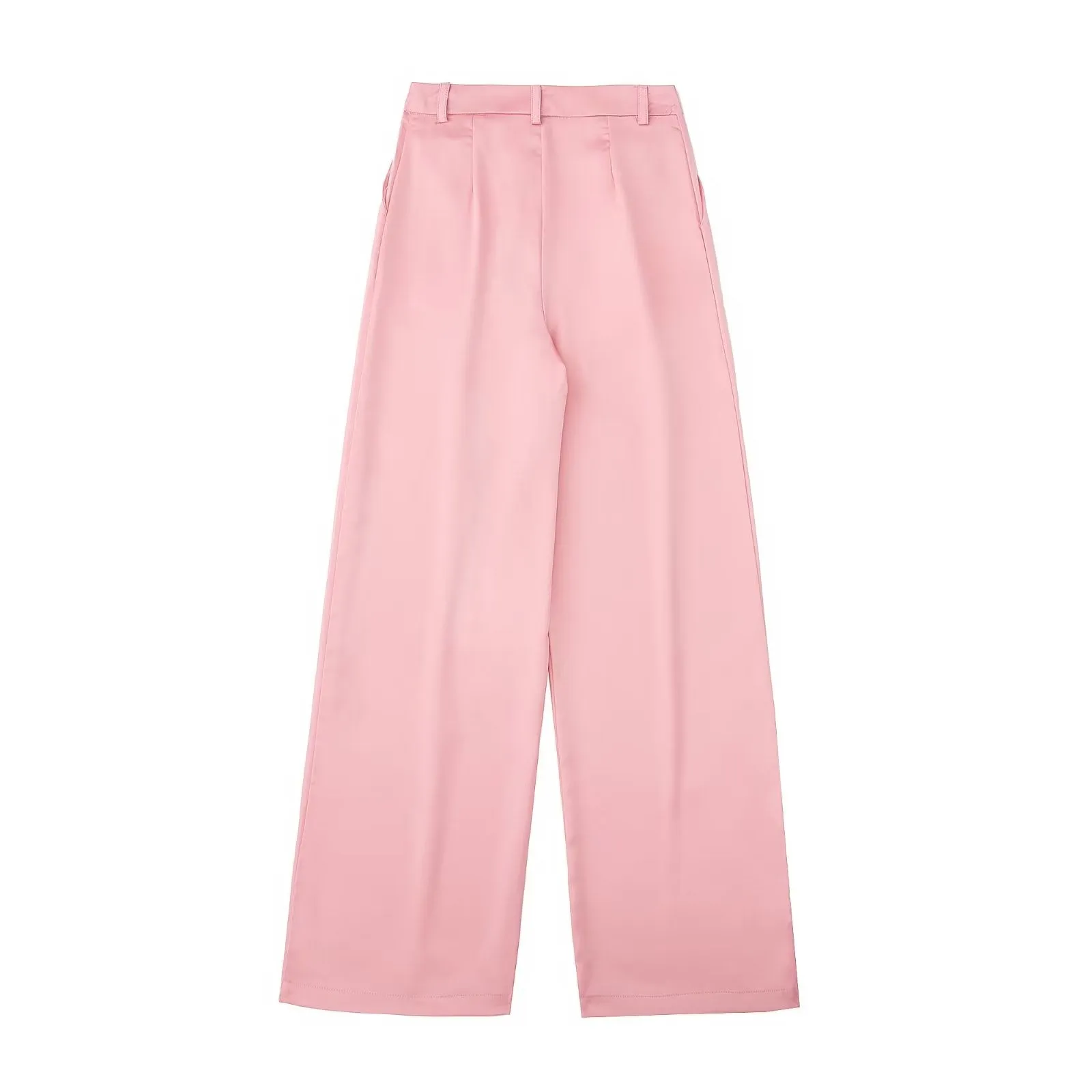 Summer Pleated Decorative Loose Trousers Women