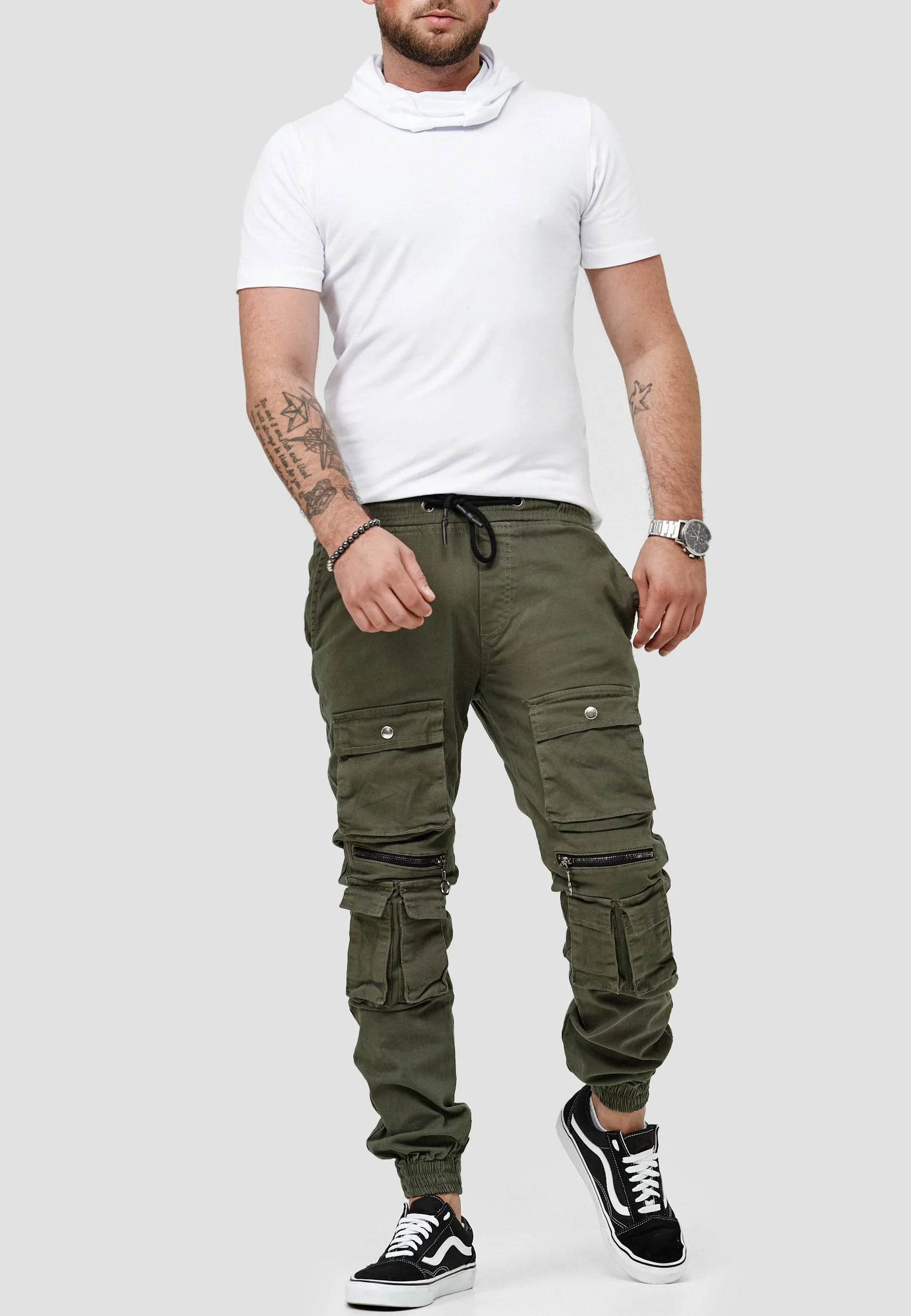 Super Cargo Pants - Army Green X95B