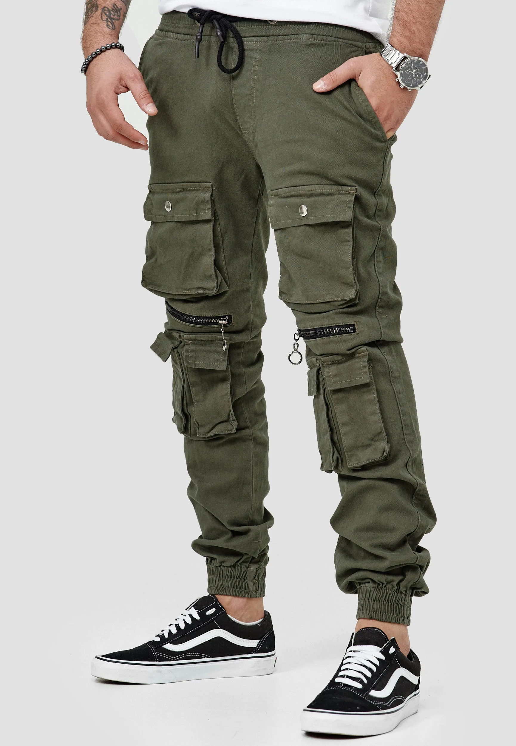 Super Cargo Pants - Army Green X95B