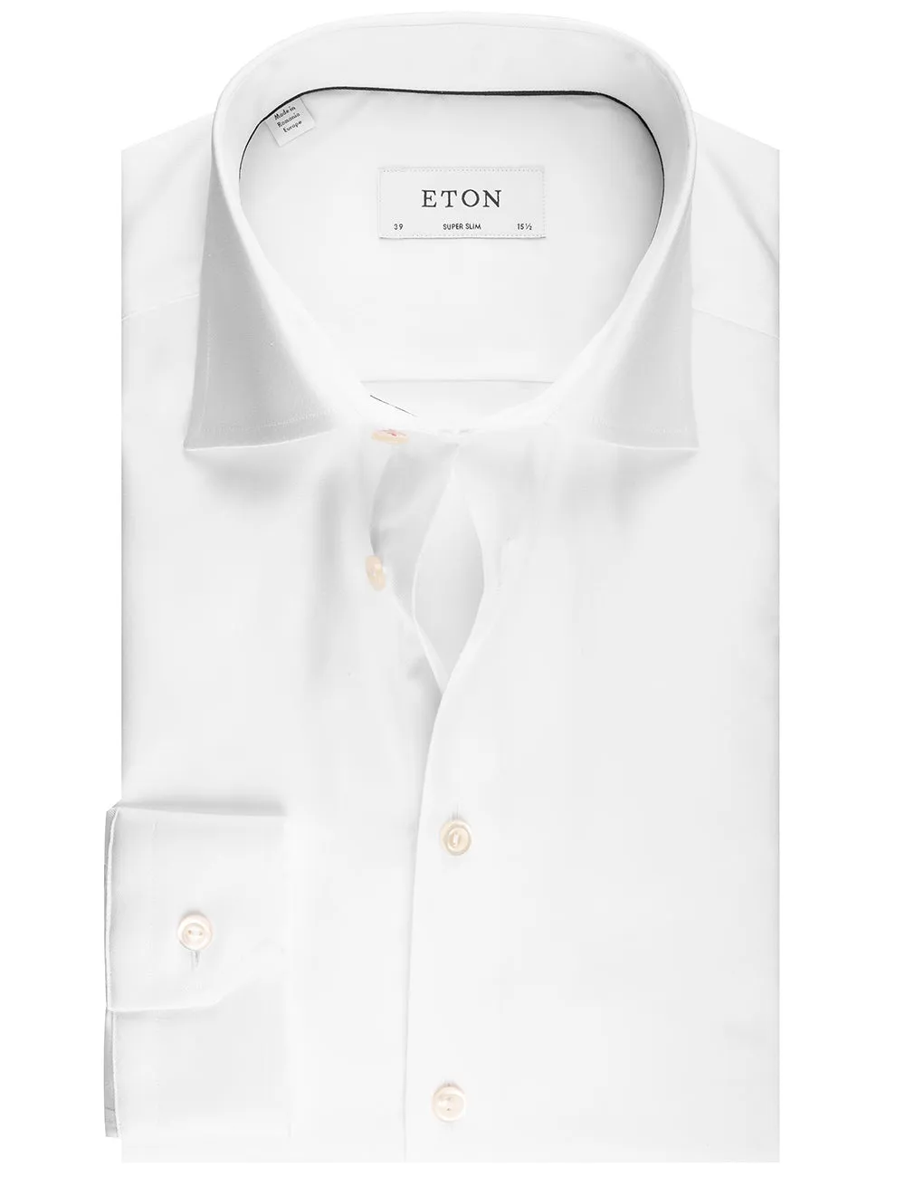 Super Slim Fit Single Cuff Shirt White