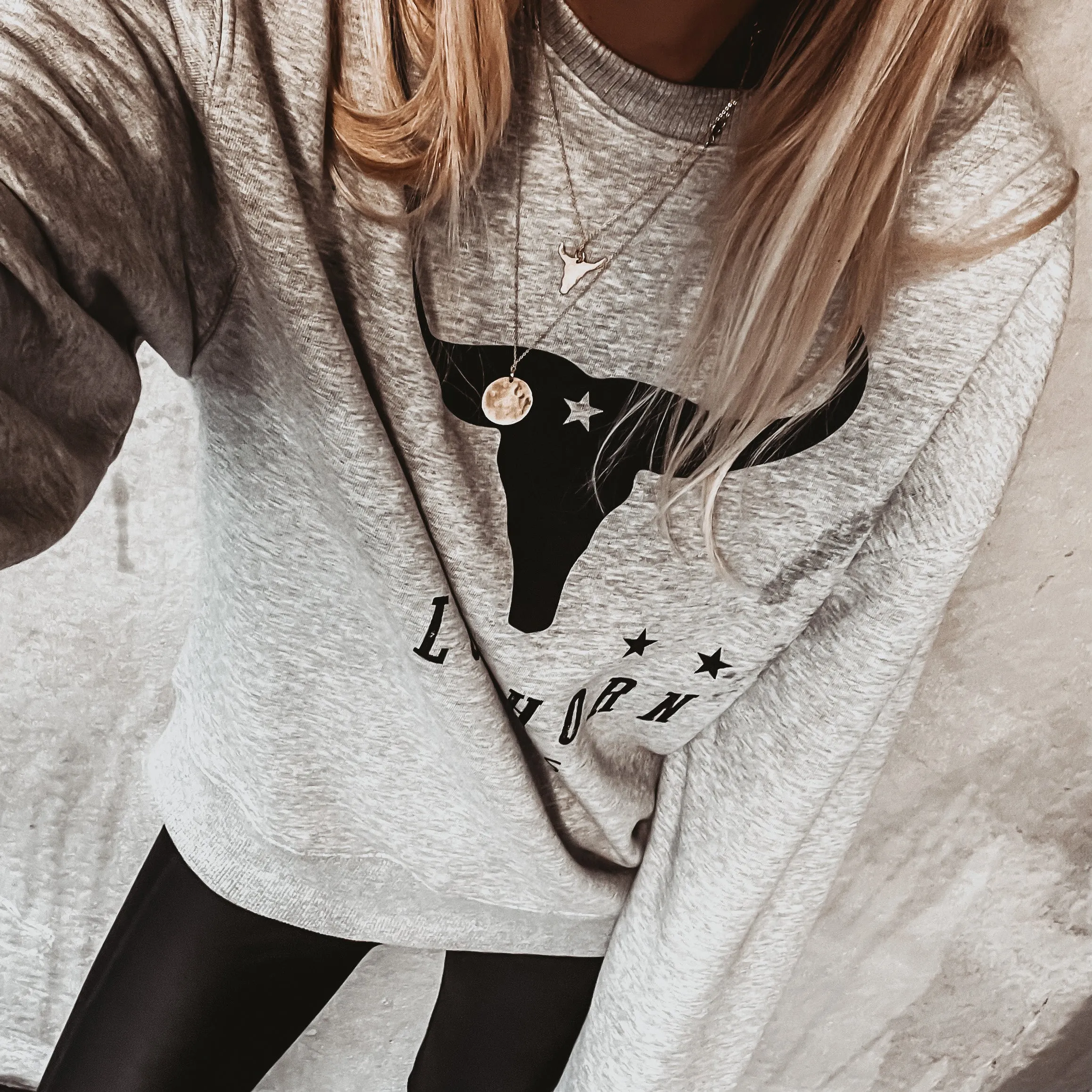 Texas Longhorn bull sweatshirt *super slouchy fit* *NOW JUST HALF PRICE!*